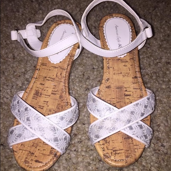 girls white wedge shoes